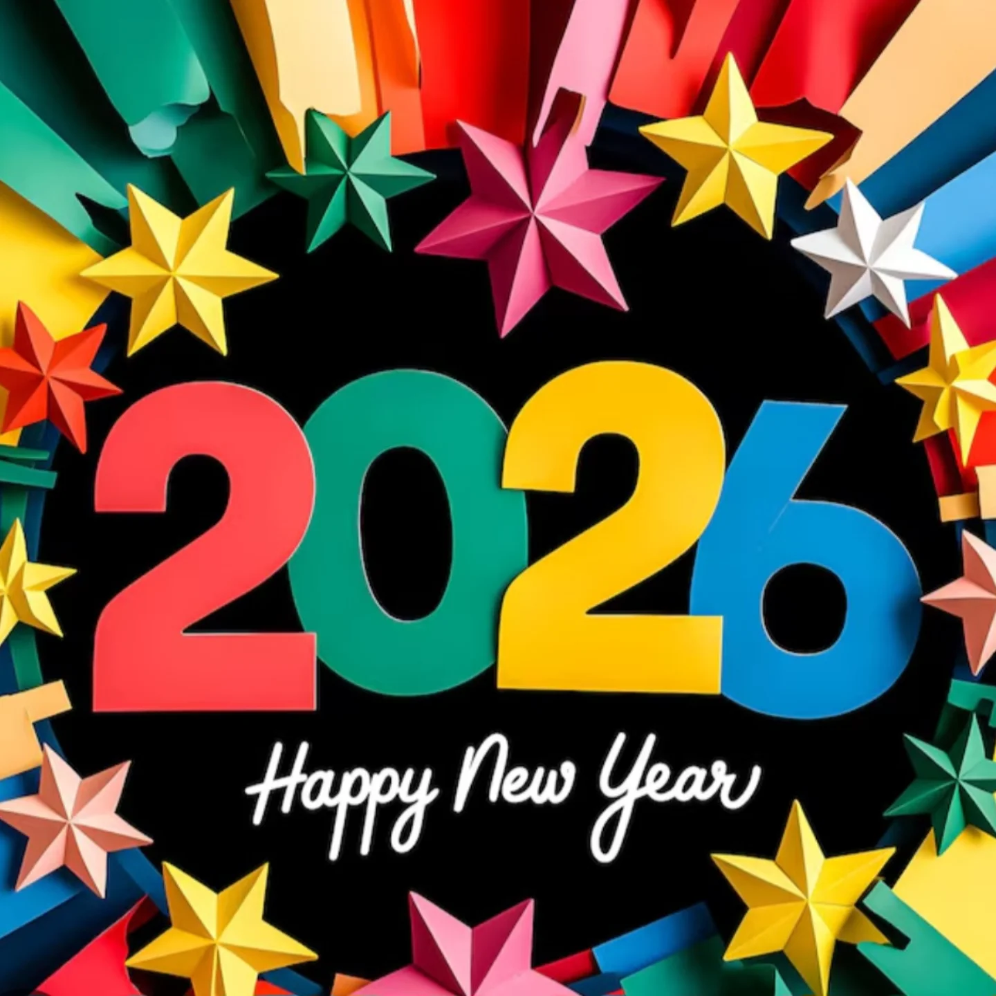 Colorful New Year decoration